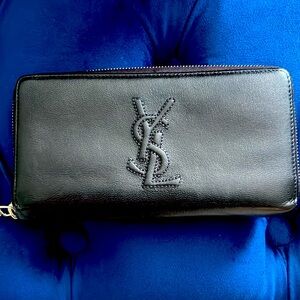 Authentic Yves Saint Laurent Zipper Wallet